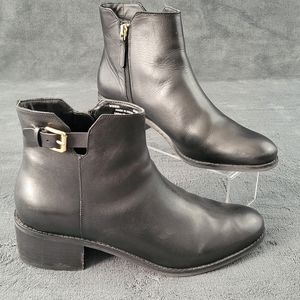 Cole Haan 9.5 Haidyn Black Leather Ankle Boot